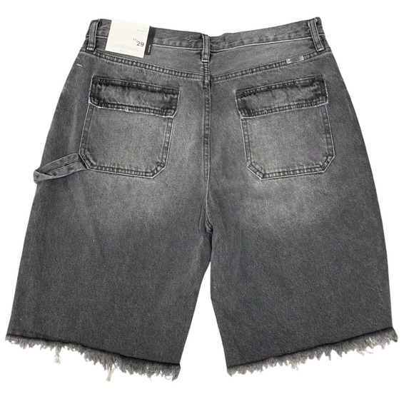 KanCan Estillo Vintage 90s Cargo Mom Jean Shorts Y2K Distressed Hem - Picture 2 of 12